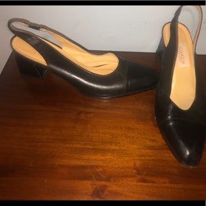 Coach, black pointy toe